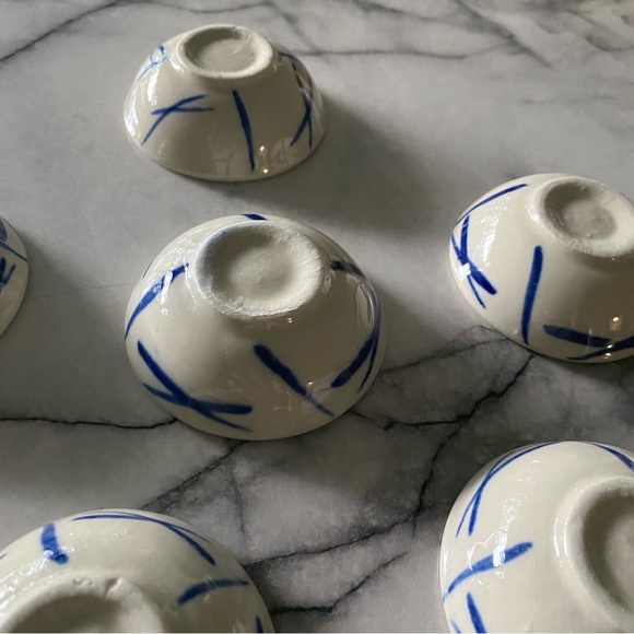 Vintage Japanese Ceramics Set 6 Dipping Dishes - Picture 8 of 9